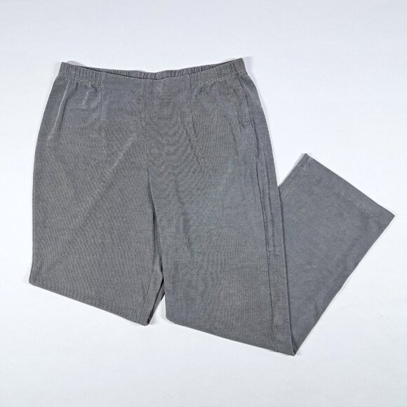 Chicos Travelers 12P/14P 3 Piece Tank Jacket Pants Gray Open Womens Large Petite - Picture 3 of 6